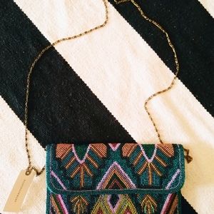 New Anthropologie Beaded Purse